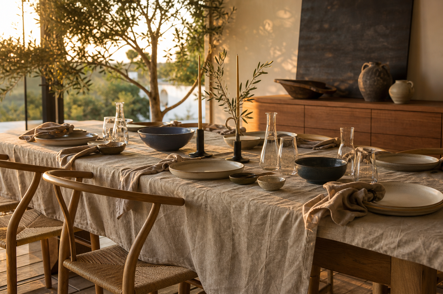 A calm sunlit living room
